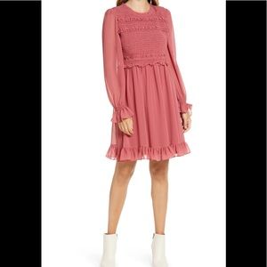 Rachel Parcell Smocked Ruffle Dress